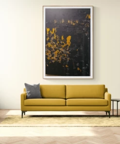 Nikia Coleman Chaotic Constellations (Slate Gray) - 24"W X 36"H