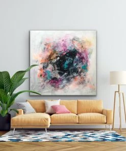 Jessica M Chaix Original Art Confetti - 48" X 48"