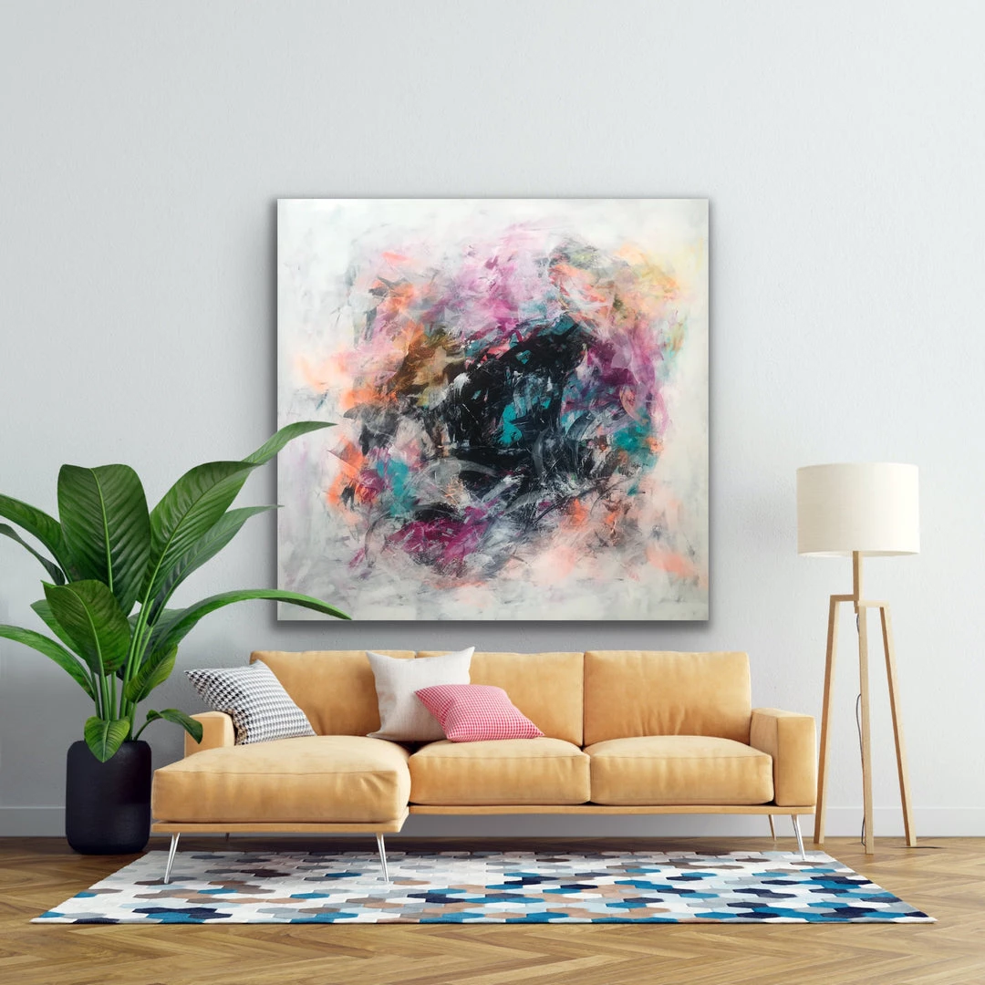 Jessica M Chaix Original Art Confetti - 48" X 48" 1 Jessica M Chaix Original Art Confetti - 48" X 48"