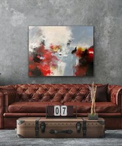 Mike Salcido Crimson Rhapsody - 18”W X 24”H Original Art