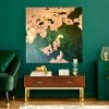 Jodie Beck Deep Emerald Mine - 48"W X 48"H