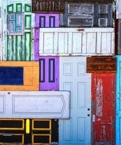 David Chalker Door Of Doors - 18"W X 24"H Original Art