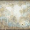 LeftBank Art Gilded Aspen Trees On Linen Canvas Abstract Art