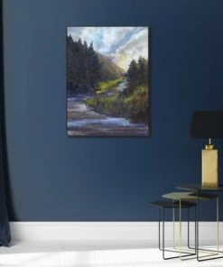 LeftBank Art Hiking Cabin Creek Abstract Art