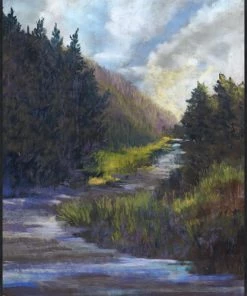 LeftBank Art Hiking Cabin Creek Abstract Art