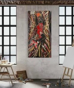 Gabino Martinez Michael Jordan - 26”W X 52”H