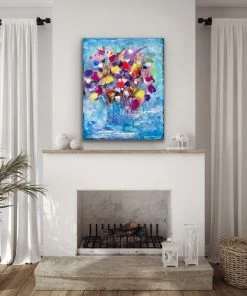 Mike Salcido Original Art The Flower Duet - 30”W X 24”H