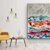 Jessica M Chaix Colorful Waves - 48"x48" (SOLD)