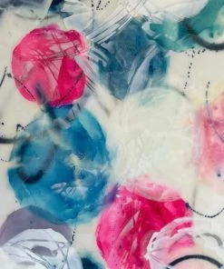 Jessica M Chaix Original Art Whimsical V - 36”W X 60”H