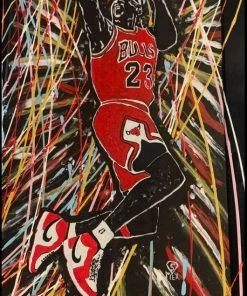 Gabino Martinez Michael Jordan - 26”W X 52”H