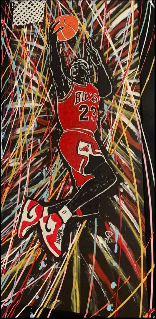 Gabino Martinez Michael Jordan - 26”W X 52”H 2 Gabino Martinez Michael Jordan - 26”W X 52”H