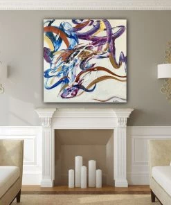 Robin Pedrero Until The Last Moment Of Infinity - 36" X 36" Original Art