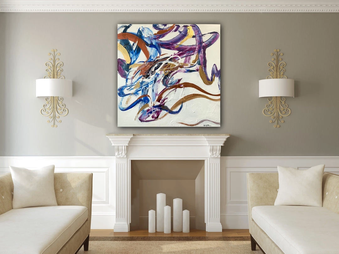 Robin Pedrero Until The Last Moment Of Infinity - 36" X 36" Original Art 1 Robin Pedrero Until The Last Moment Of Infinity - 36" X 36" Original Art