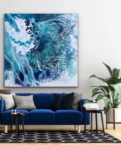 Jessica M Chaix Original Art Jellyfish - 48” X 48”