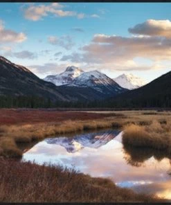 LeftBank Art Last Light On Ostler Peak Abstract Art