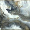 LeftBank Art Abstract Art Marble Flow I - Hand Embellishment Finish