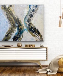 Jessica M Chaix Golden Waves - 48”W X 60”H