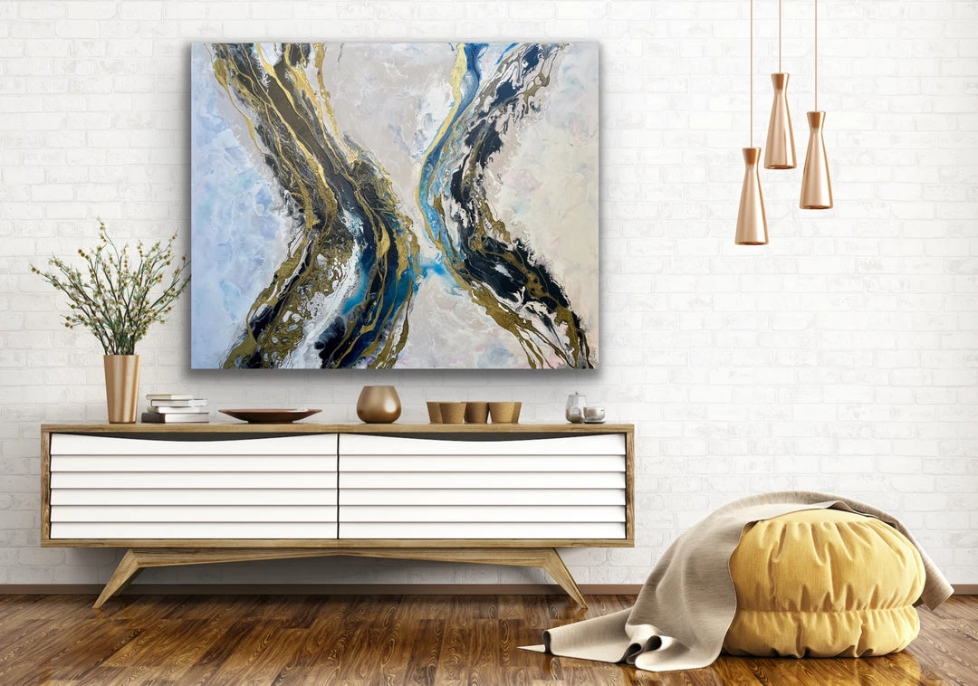 Jessica M Chaix Golden Waves - 48”W X 60”H 1 Jessica M Chaix Golden Waves - 48”W X 60”H