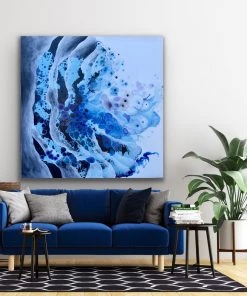 Jessica M Chaix Mermaid VI - 48”W X 48”H Original Art