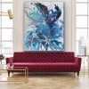 Jessica M Chaix Original Art Modern Flowers - 48”H X 60”W
