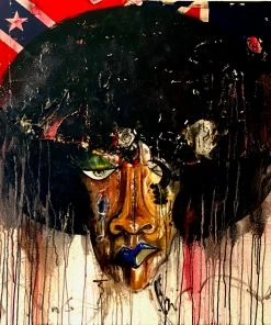 Sontonya Necheal Warrior - 36"W X 36"H Original Art