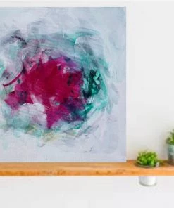 Jessica M Chaix Spring Roses - 20" X 20" Original Art