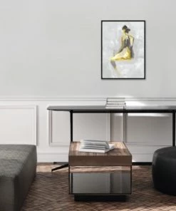 LeftBank Art Stillness In Yellow II Abstract Art