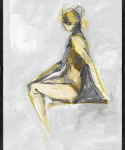 LeftBank Art Stillness In Yellow I Abstract Art