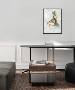 LeftBank Art Stillness In Yellow I Abstract Art