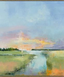 LeftBank Art Abstract Art Sunset On Asley Creek