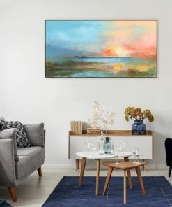 LeftBank Art Abstract Art Sunset On The Tidal Water II