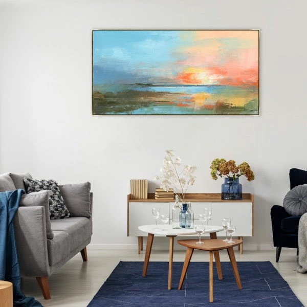 LeftBank Art Abstract Art Sunset On The Tidal Water II 2 LeftBank Art Abstract Art Sunset On The Tidal Water II