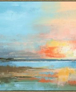 LeftBank Art Abstract Art Sunset On The Tidal Water II