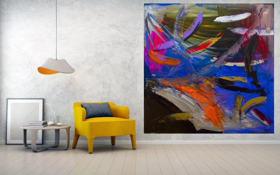 Michael Thomas You Feel Me? - 36"W X 36”H Original Art 2 Michael Thomas You Feel Me? - 36"W X 36”H Original Art