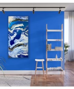 Charmain Valentine Rule Deep Blue - 24"W X 36"H