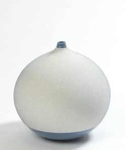 Global Views Pixelated Ball Vase Medium- Blue