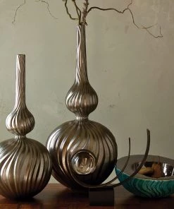 Global Views Magura Vase Metallic - Medium
