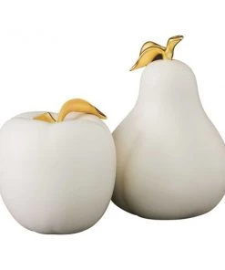 Uttermost Apple And Pear Sculptures