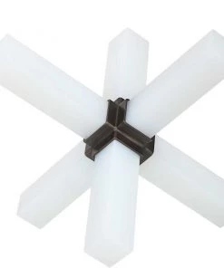 Uttermost Double Cross Sculpture - Opaline Crystal