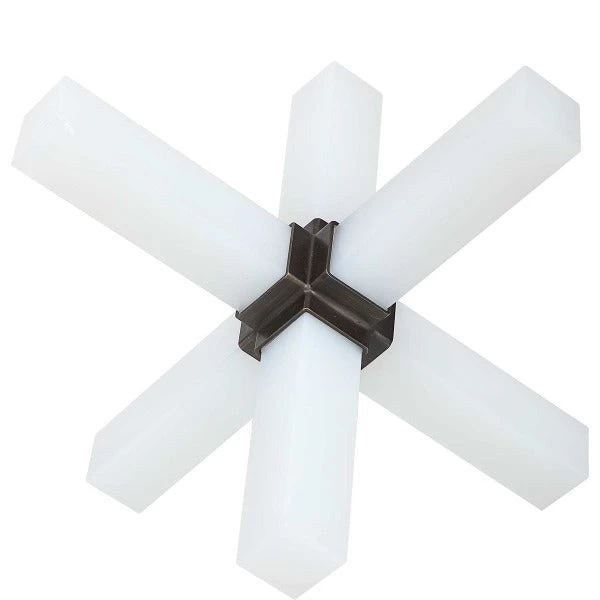 Uttermost Double Cross Sculpture - Opaline Crystal 1 Uttermost Double Cross Sculpture - Opaline Crystal