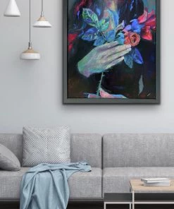 Ishra Mohaymen This Rose Has Thorns - 18”W X 24”H Original Art